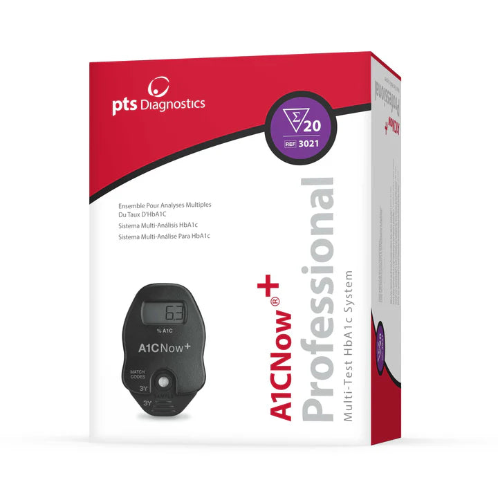 A1CNow+ Multi-Test A1C System – 20 Tests | CLIA-Waived, 5-Min Results