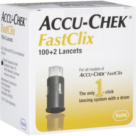 Accu-chek Fastclix Lancing Device Kit + Fastclix 102 Lancets