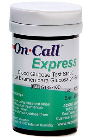On-Call Express Blood Glucose Test Strips 50ct/bx (EXPIRED 2024-2025)