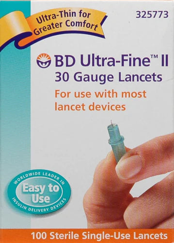 BD Ultra Fine 30g Lancets 100ct/Box