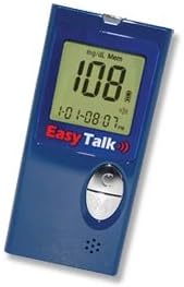 Easy Talk™ Talking Blood Glucose Meter – No Coding, 6-Second Results, 500-Test Memory