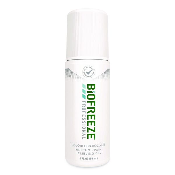 Topical Pain Relief Biofreeze® Professional 5% Strength Menthol Topical Gel 3 oz. Roll On