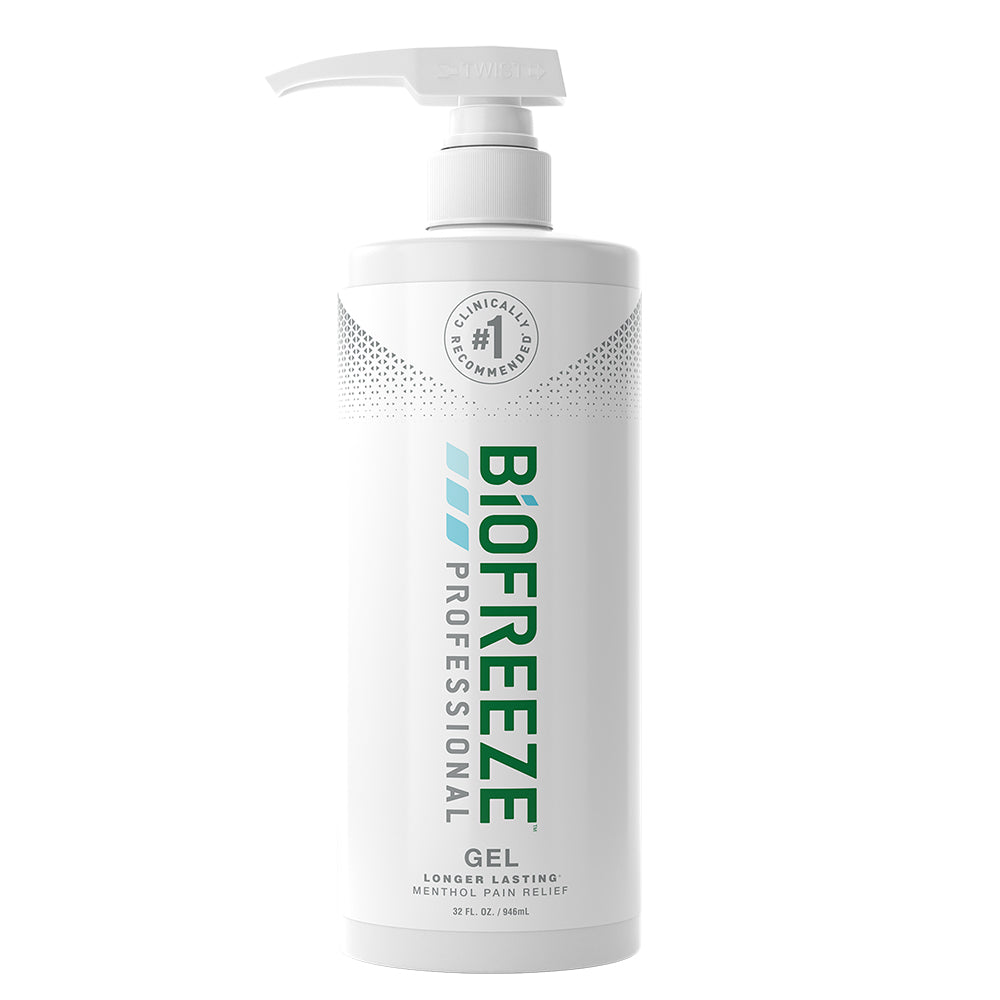 Topical Pain Relief Biofreeze® Professional 5% Strength Menthol Topical Gel 32 oz