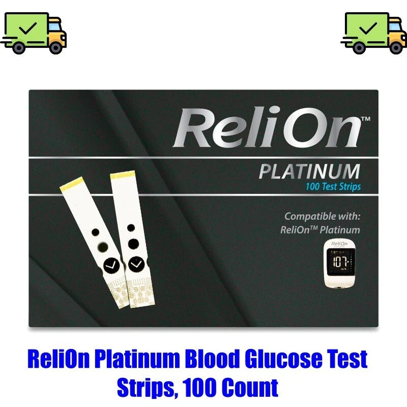 ReliOn Platinum Blood Glucose test strips  (EXPIRED 2024-2025)