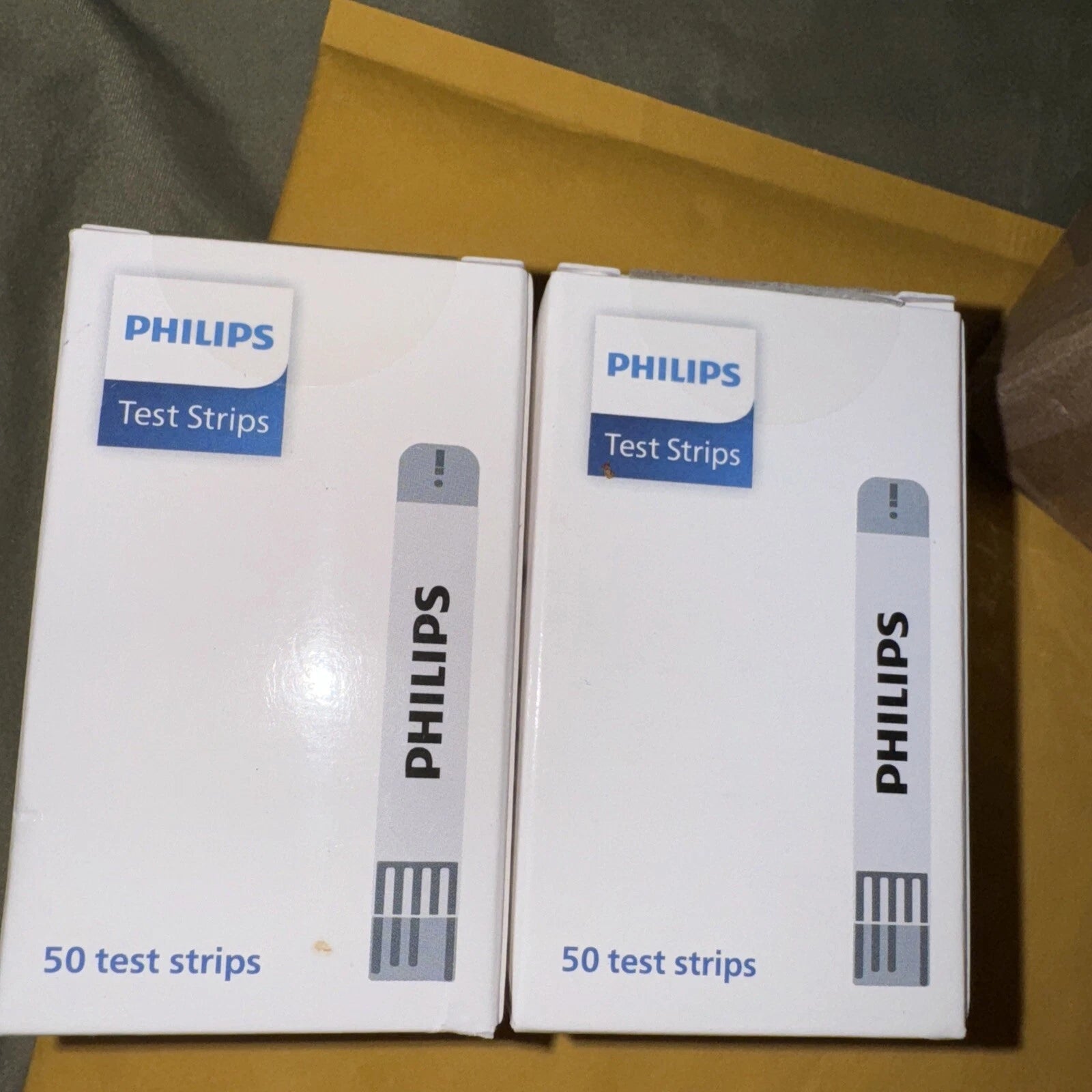 Telcare Philips Blood Glucose Test Strip 100 Test Strips (Exp. date: 10-11/2025)