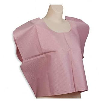 Tidi Exam Gown 30 in x 42 in Mauve Medium / Large Disposable 10/BAG