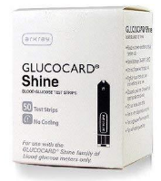 Glucocard Shine Blood Glucose Test Strips, 50CT