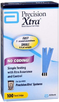 Precision Xtra Blood Glucose Test Strips, 100CT