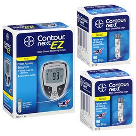 Contour Next EZ Blood Glucose Meter  & Test Strip Combos