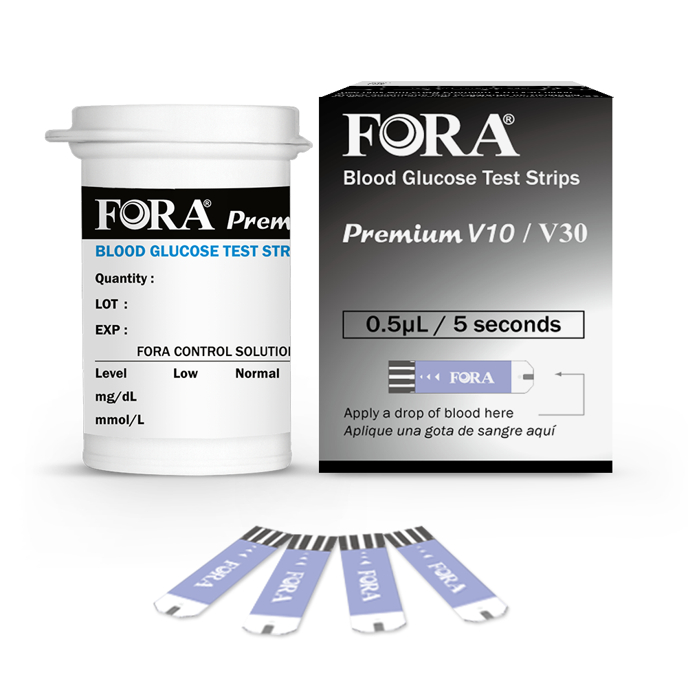 Fora Premium V10/V30 Blood Glucose Test Strips 50 CT