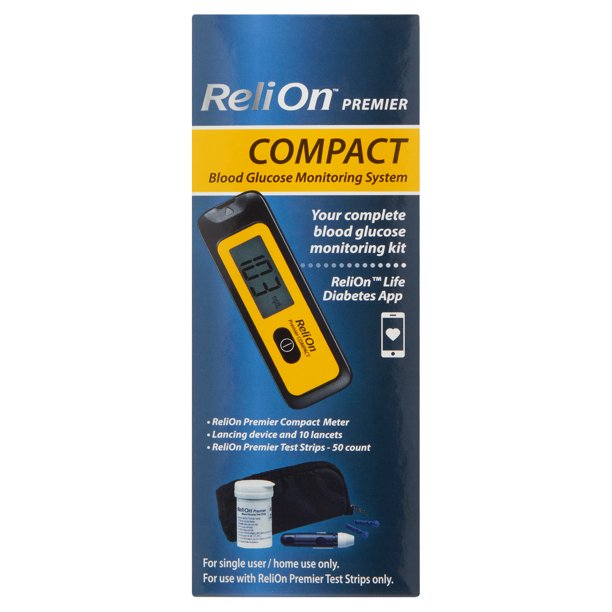 Relion Premier Compact Blood Glucose Monitoring System