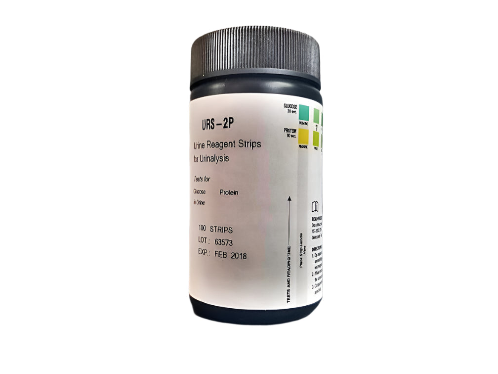 2GP Urinalysis Reagent Test Strips – Glucose & Protein – 100 Count | Visual Read, CLIA-Waived